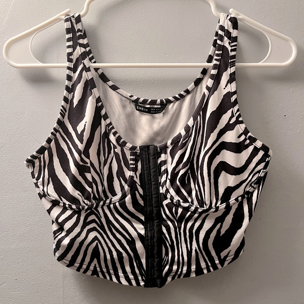 Zebra corset